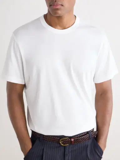 James Perse Lotus Cotton-Jersey T-Shirt - Men | Thumbnail 5 James Perse Lotus Cotton-Jersey T-Shirt - Men | Thumbnail 5