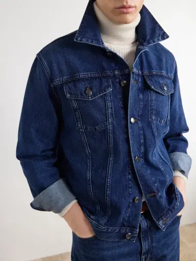 Canali Denim Jacket - Men | Thumbnail 5 Canali Denim Jacket - Men | Thumbnail 5