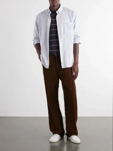 A.P.C. Mateo Striped Logo-Embroidered Cotton-Poplin Shirt - Men | Thumbnail 2 A.P.C. Mateo Striped Logo-Embroidered Cotton-Poplin Shirt - Men | Thumbnail 2