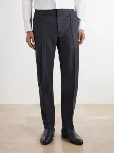 Zegna Straight-Leg Wool, Cashmere and Silk-Blend Trousers - Men | Thumbnail 3 Zegna Straight-Leg Wool, Cashmere and Silk-Blend Trousers - Men | Thumbnail 3