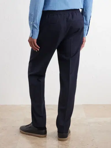 Zegna Tapered Pleated Wool-Canvas Trousers - Men | Thumbnail 4 Zegna Tapered Pleated Wool-Canvas Trousers - Men | Thumbnail 4