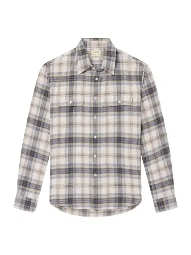 De Bonne Facture Checked Cotton Shirt - Men | Thumbnail 1 De Bonne Facture Checked Cotton Shirt - Men | Thumbnail 1