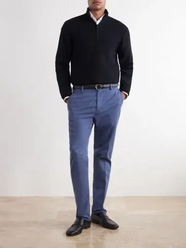 Canali Straight-Leg Stretch-Cotton Gabardine Trousers - Men | Thumbnail 2 Canali Straight-Leg Stretch-Cotton Gabardine Trousers - Men | Thumbnail 2