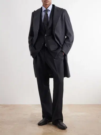 Canali Wool-Flannel Coat - Men | Thumbnail 2 Canali Wool-Flannel Coat - Men | Thumbnail 2