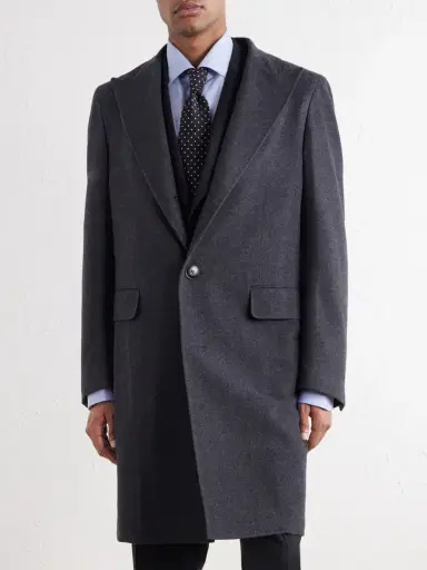 Canali Wool-Flannel Coat - Men | Thumbnail 3 Canali Wool-Flannel Coat - Men | Thumbnail 3