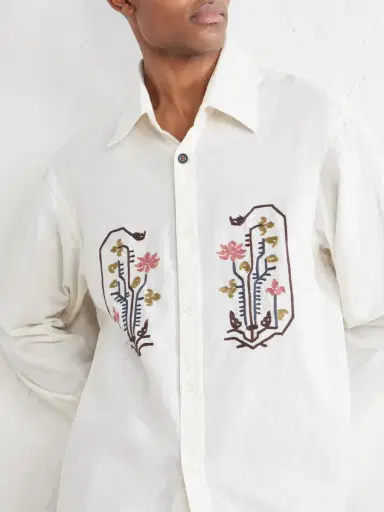 Kardo Luis Embroidered Cotton Shirt - Men | Thumbnail 5 Kardo Luis Embroidered Cotton Shirt - Men | Thumbnail 5
