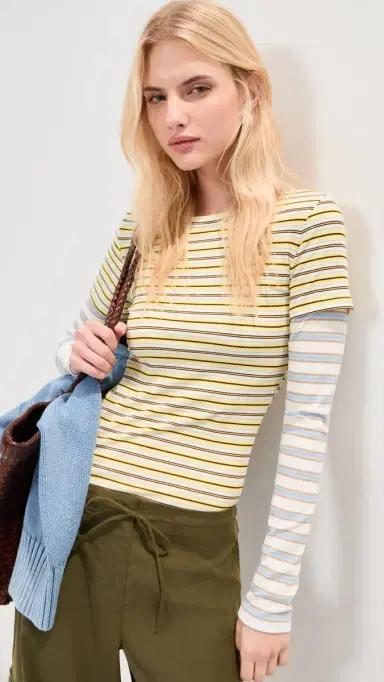 State & Lake Eli Double Layer Tee | Thumbnail 2 State & Lake Eli Double Layer Tee | Thumbnail 2
