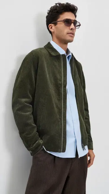 Les Deux Corduroy Zipper Coach Jacket | Thumbnail 2 Les Deux Corduroy Zipper Coach Jacket | Thumbnail 2