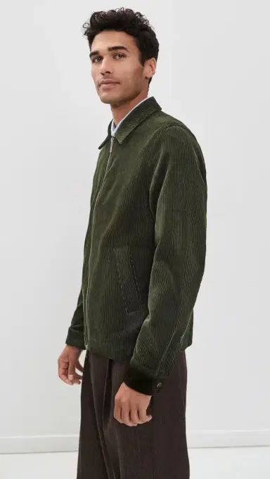 Les Deux Corduroy Zipper Coach Jacket | Thumbnail 4 Les Deux Corduroy Zipper Coach Jacket | Thumbnail 4