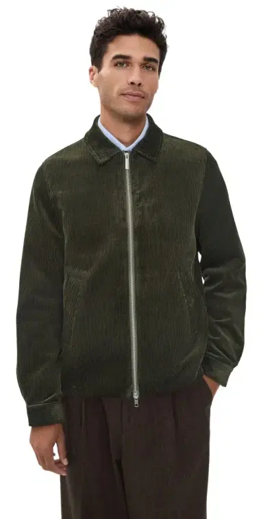 Les Deux Corduroy Zipper Coach Jacket | Thumbnail 1 Les Deux Corduroy Zipper Coach Jacket | Thumbnail 1