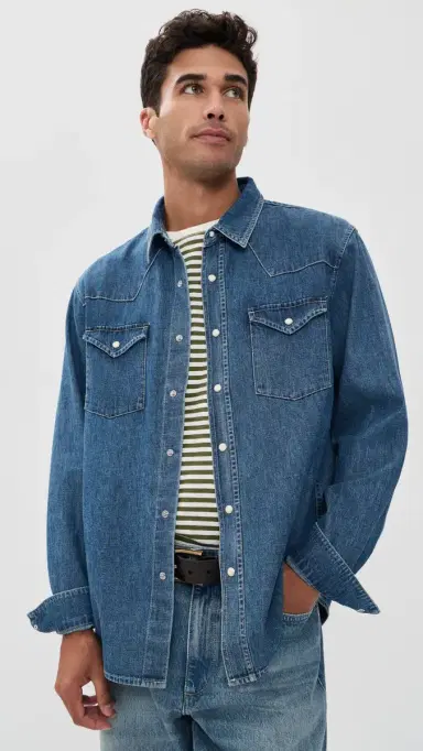 Alex Mill Denim Jackson Pocket Shirt | Thumbnail 3 Alex Mill Denim Jackson Pocket Shirt | Thumbnail 3