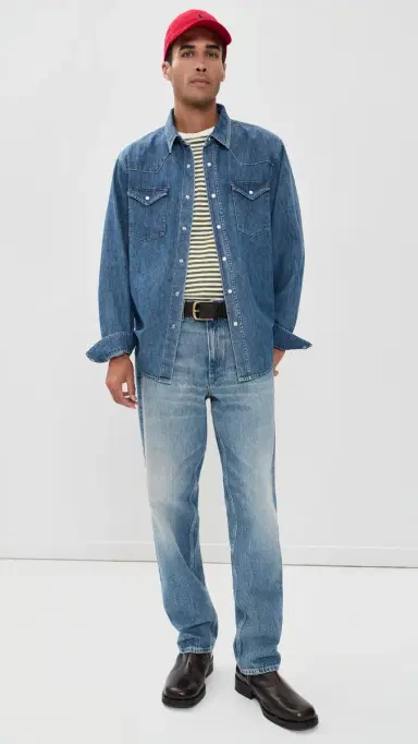 Alex Mill Denim Jackson Pocket Shirt | Thumbnail 6 Alex Mill Denim Jackson Pocket Shirt | Thumbnail 6