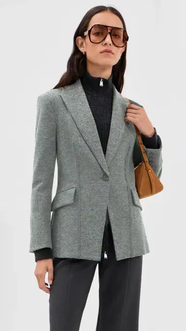 Simkhai Auden Knit Combo Blazer | Thumbnail 2 Simkhai Auden Knit Combo Blazer | Thumbnail 2