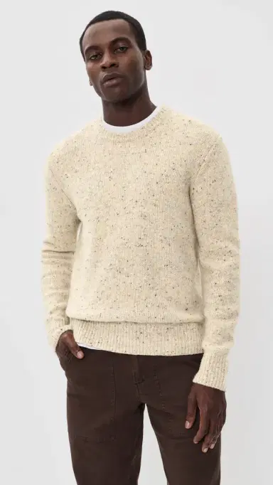 Alex Mill Donegal Crewneck Sweater | Thumbnail 2 Alex Mill Donegal Crewneck Sweater | Thumbnail 2