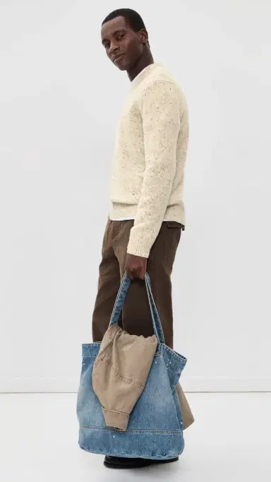 Alex Mill Donegal Crewneck Sweater | Thumbnail 4 Alex Mill Donegal Crewneck Sweater | Thumbnail 4