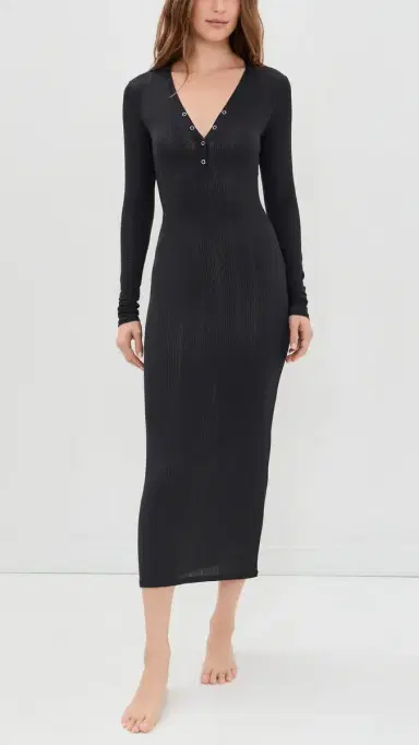 Negative Whipped Henley Sleep Dress | Thumbnail 5 Negative Whipped Henley Sleep Dress | Thumbnail 5