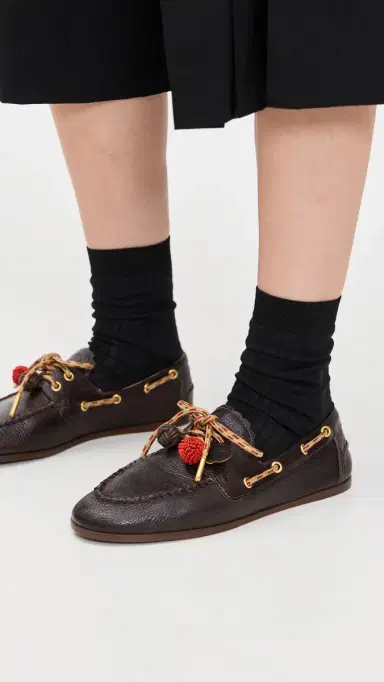 Larroudé Cyprus Boat Shoes | Thumbnail 3 Larroudé Cyprus Boat Shoes | Thumbnail 3