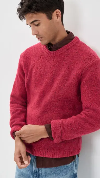 Alex Mill Donegal Crewneck Sweater | Thumbnail 2 Alex Mill Donegal Crewneck Sweater | Thumbnail 2