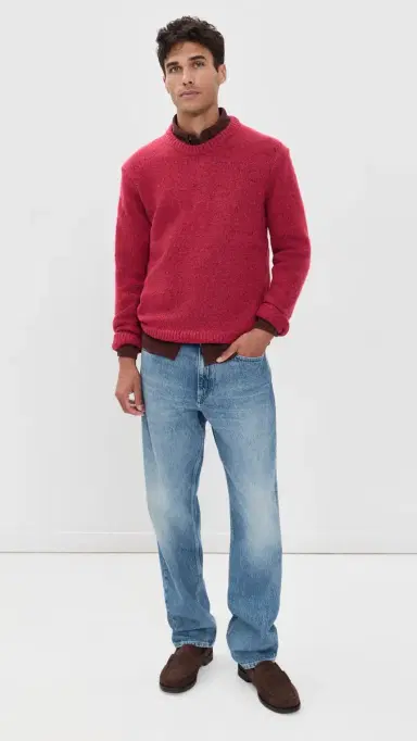 Alex Mill Donegal Crewneck Sweater | Thumbnail 6 Alex Mill Donegal Crewneck Sweater | Thumbnail 6