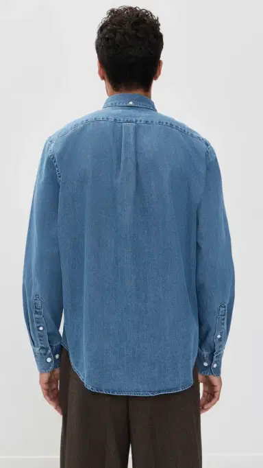 Portuguese Flannel Denim Shirt | Thumbnail 3 Portuguese Flannel Denim Shirt | Thumbnail 3