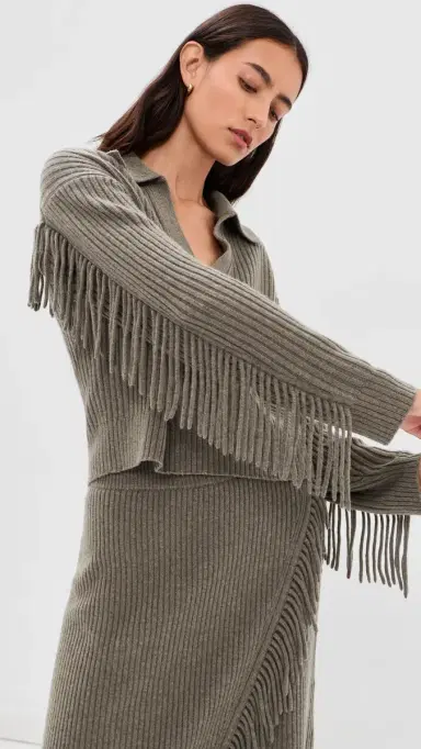 Simkhai Natalia Collared Sweater | Thumbnail 2 Simkhai Natalia Collared Sweater | Thumbnail 2