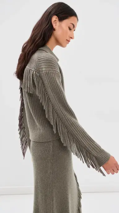 Simkhai Natalia Collared Sweater | Thumbnail 4 Simkhai Natalia Collared Sweater | Thumbnail 4