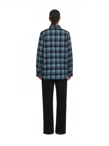 Off-White Check Flannel Padded Overshirt | Thumbnail 4 Off-White Check Flannel Padded Overshirt | Thumbnail 4