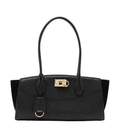 Ferragamo Studio East-West Small leather shoulder bag | Thumbnail 1 Ferragamo Studio East-West Small leather shoulder bag | Thumbnail 1