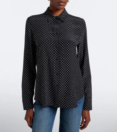 Nili Lotan Gana polka-dot silk shirt | Thumbnail 4 Nili Lotan Gana polka-dot silk shirt | Thumbnail 4