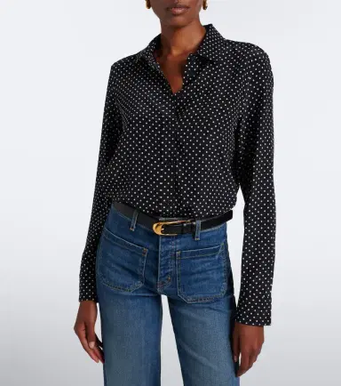 Nili Lotan Gana polka-dot silk shirt | Thumbnail 6 Nili Lotan Gana polka-dot silk shirt | Thumbnail 6