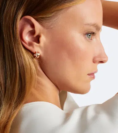 Repossi Berbere 18kt rose gold single hoop earring with diamonds | Thumbnail 3 Repossi Berbere 18kt rose gold single hoop earring with diamonds | Thumbnail 3