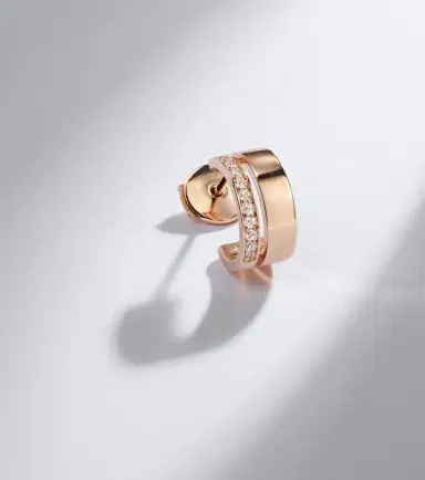 Repossi Berbere 18kt rose gold single hoop earring with diamonds | Thumbnail 5 Repossi Berbere 18kt rose gold single hoop earring with diamonds | Thumbnail 5