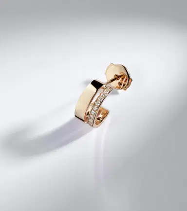 Repossi Berbere 18kt rose gold single hoop earring with diamonds | Thumbnail 5 Repossi Berbere 18kt rose gold single hoop earring with diamonds | Thumbnail 5