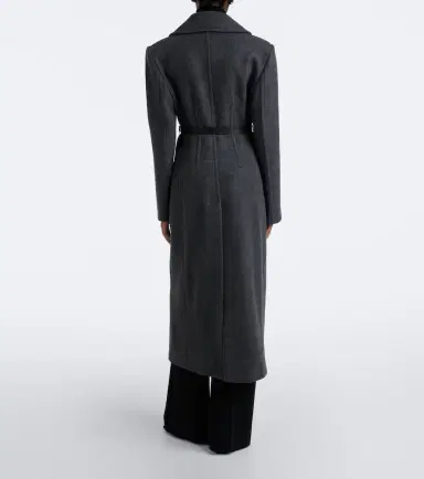 Sportmax Belted herringbone virgin wool coat | Thumbnail 2 Sportmax Belted herringbone virgin wool coat | Thumbnail 2