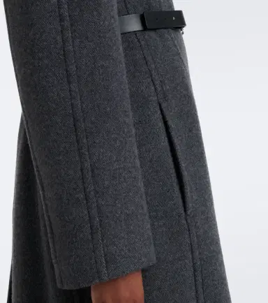 Sportmax Belted herringbone virgin wool coat | Thumbnail 4 Sportmax Belted herringbone virgin wool coat | Thumbnail 4