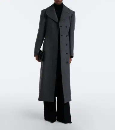 Sportmax Belted herringbone virgin wool coat | Thumbnail 6 Sportmax Belted herringbone virgin wool coat | Thumbnail 6