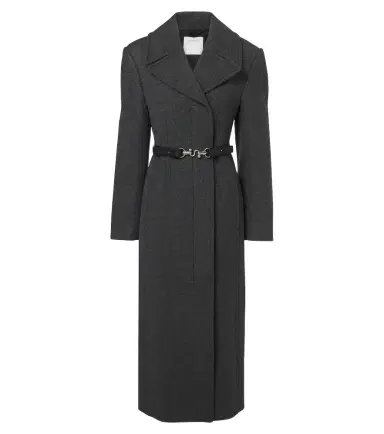 Sportmax Belted herringbone virgin wool coat | Thumbnail 1 Sportmax Belted herringbone virgin wool coat | Thumbnail 1