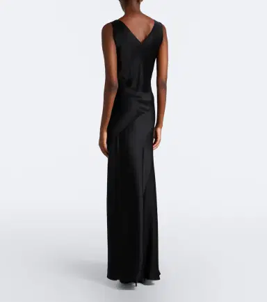 Max Mara Elegante satin gown | Thumbnail 3 Max Mara Elegante satin gown | Thumbnail 3