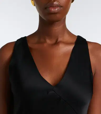 Max Mara Elegante satin gown | Thumbnail 4 Max Mara Elegante satin gown | Thumbnail 4