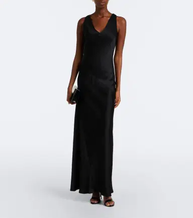 Max Mara Elegante satin gown | Thumbnail 5 Max Mara Elegante satin gown | Thumbnail 5