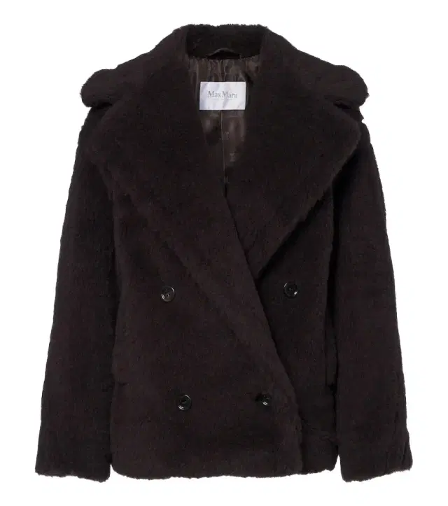 Alpaca, wool, and silk peacoat Alpaca, wool, and silk peacoat
