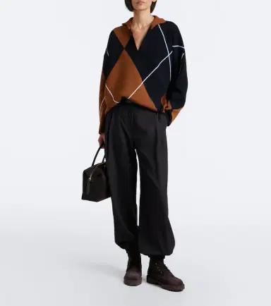 Max Mara Belted wool-blend wide-leg pants | Thumbnail 4 Max Mara Belted wool-blend wide-leg pants | Thumbnail 4