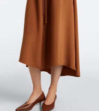 Max Mara Silk satin midi dress | Thumbnail 6 Max Mara Silk satin midi dress | Thumbnail 6
