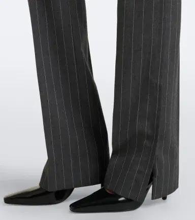 Sportmax Pinstriped wool-blend flared pants | Thumbnail 3 Sportmax Pinstriped wool-blend flared pants | Thumbnail 3