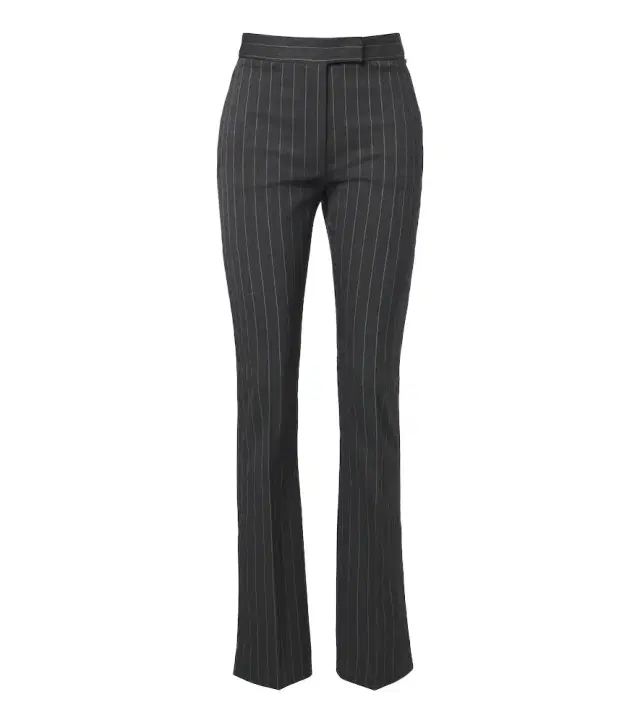 Pinstriped wool-blend flared pants Pinstriped wool-blend flared pants