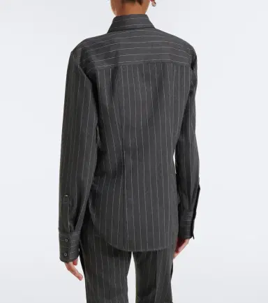 Sportmax Pinstriped wool-blend shirt | Thumbnail 2 Sportmax Pinstriped wool-blend shirt | Thumbnail 2