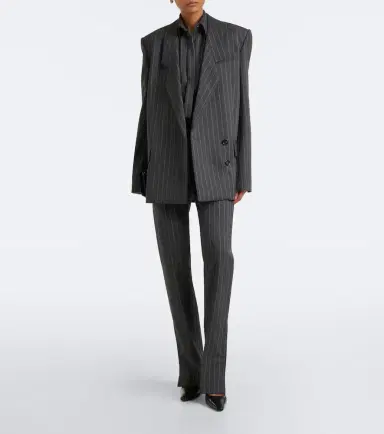 Sportmax Pinstriped wool-blend shirt | Thumbnail 6 Sportmax Pinstriped wool-blend shirt | Thumbnail 6