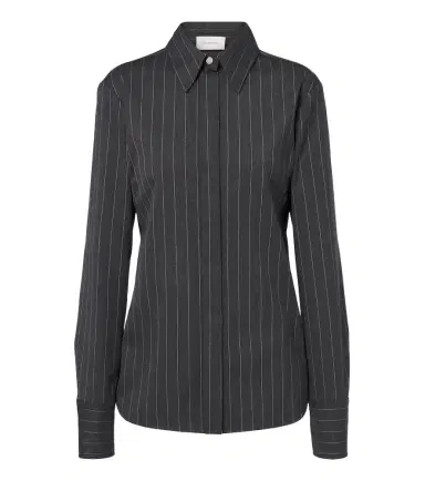 Sportmax Pinstriped wool-blend shirt | Thumbnail 1 Sportmax Pinstriped wool-blend shirt | Thumbnail 1