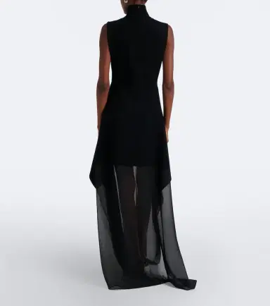 Sportmax Turtleneck tiered maxi dress | Thumbnail 2 Sportmax Turtleneck tiered maxi dress | Thumbnail 2