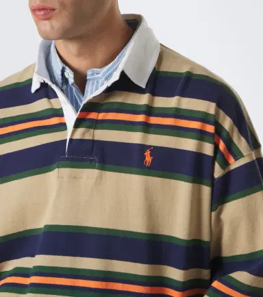 Polo Ralph Lauren Striped cotton jersey polo sweater | Thumbnail 6 Polo Ralph Lauren Striped cotton jersey polo sweater | Thumbnail 6